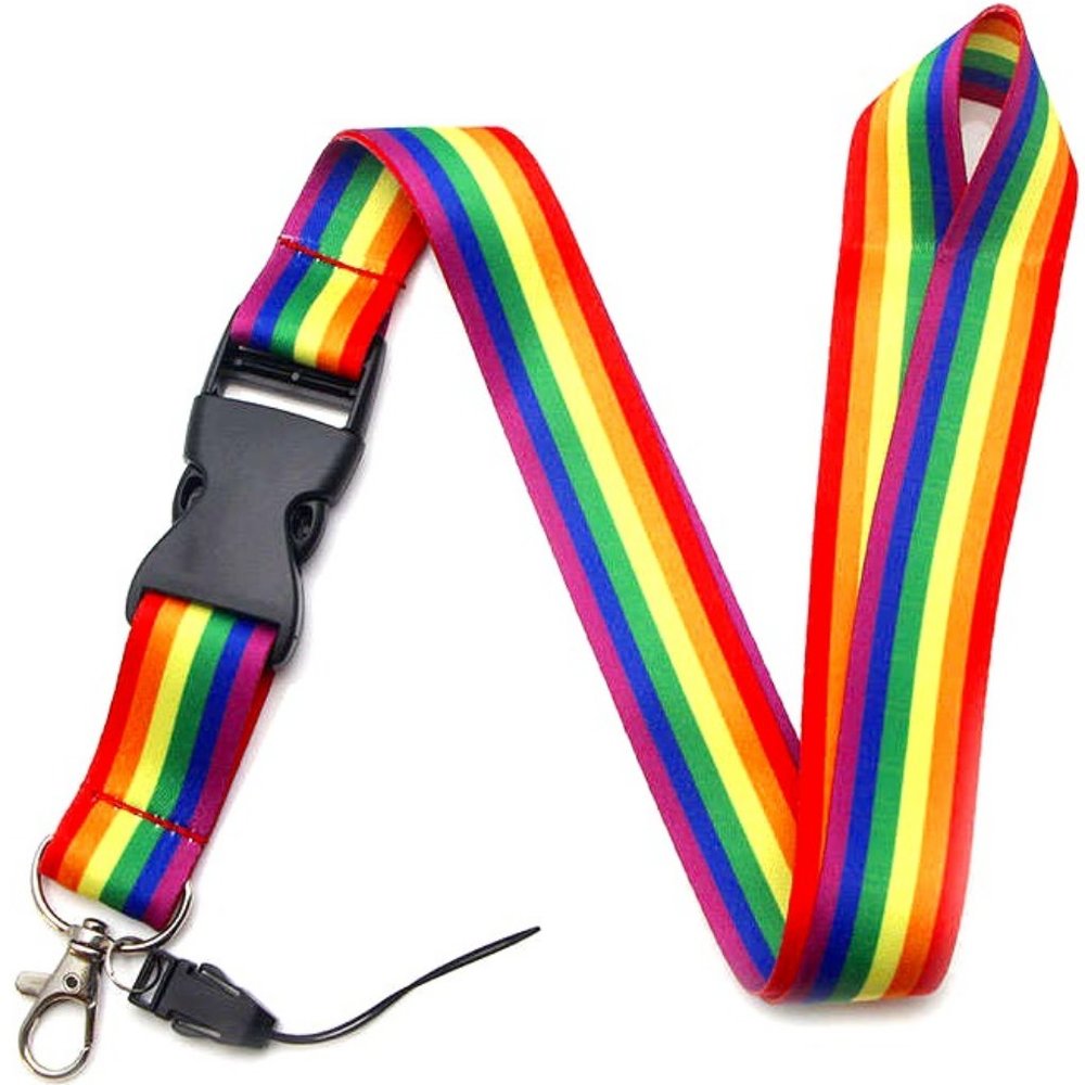 LGBTQ PRIDE RAINBOW LANYARD